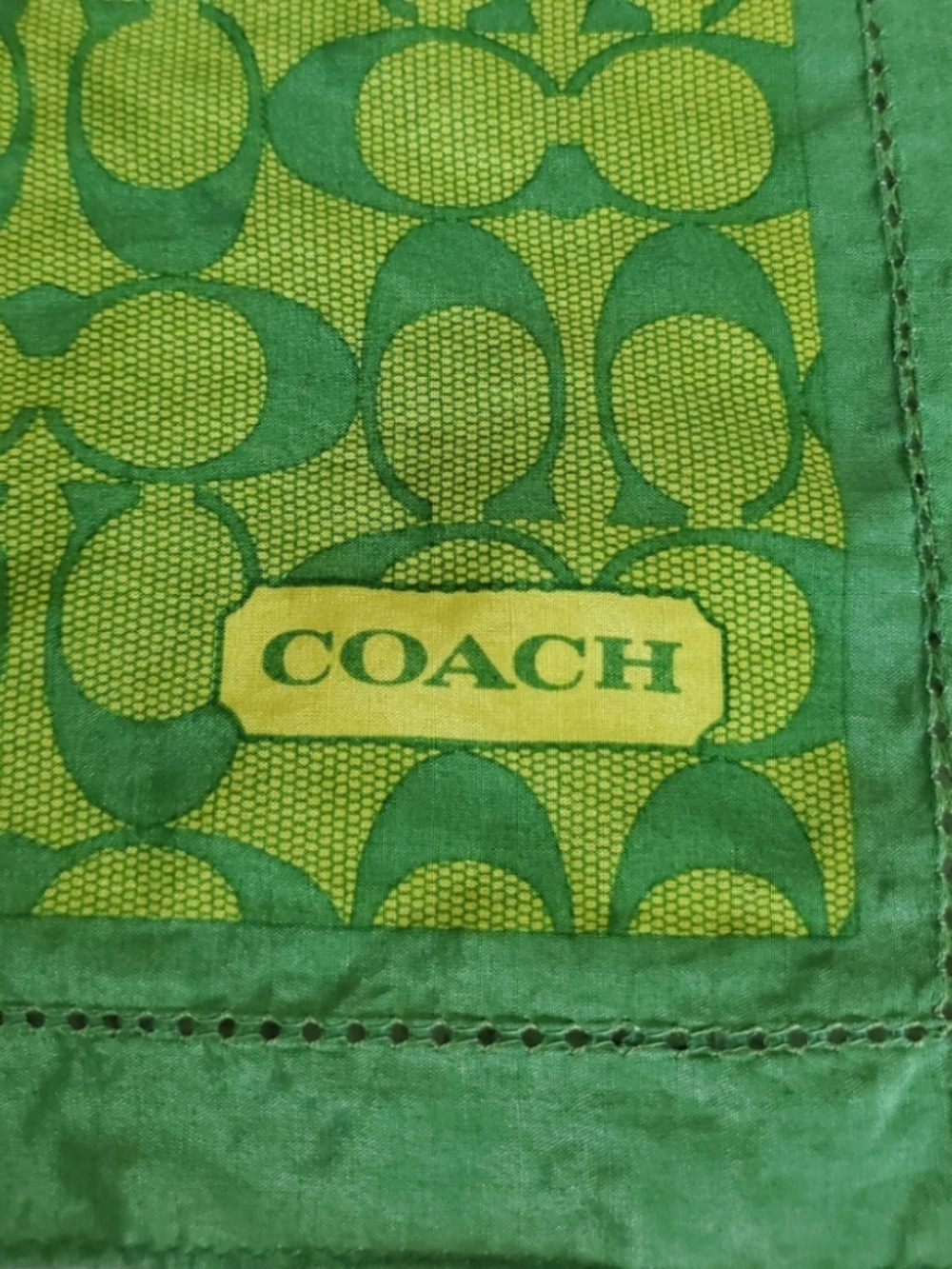 Vintage Coach Cotton/Silk Scarf - Picture 10 of 10